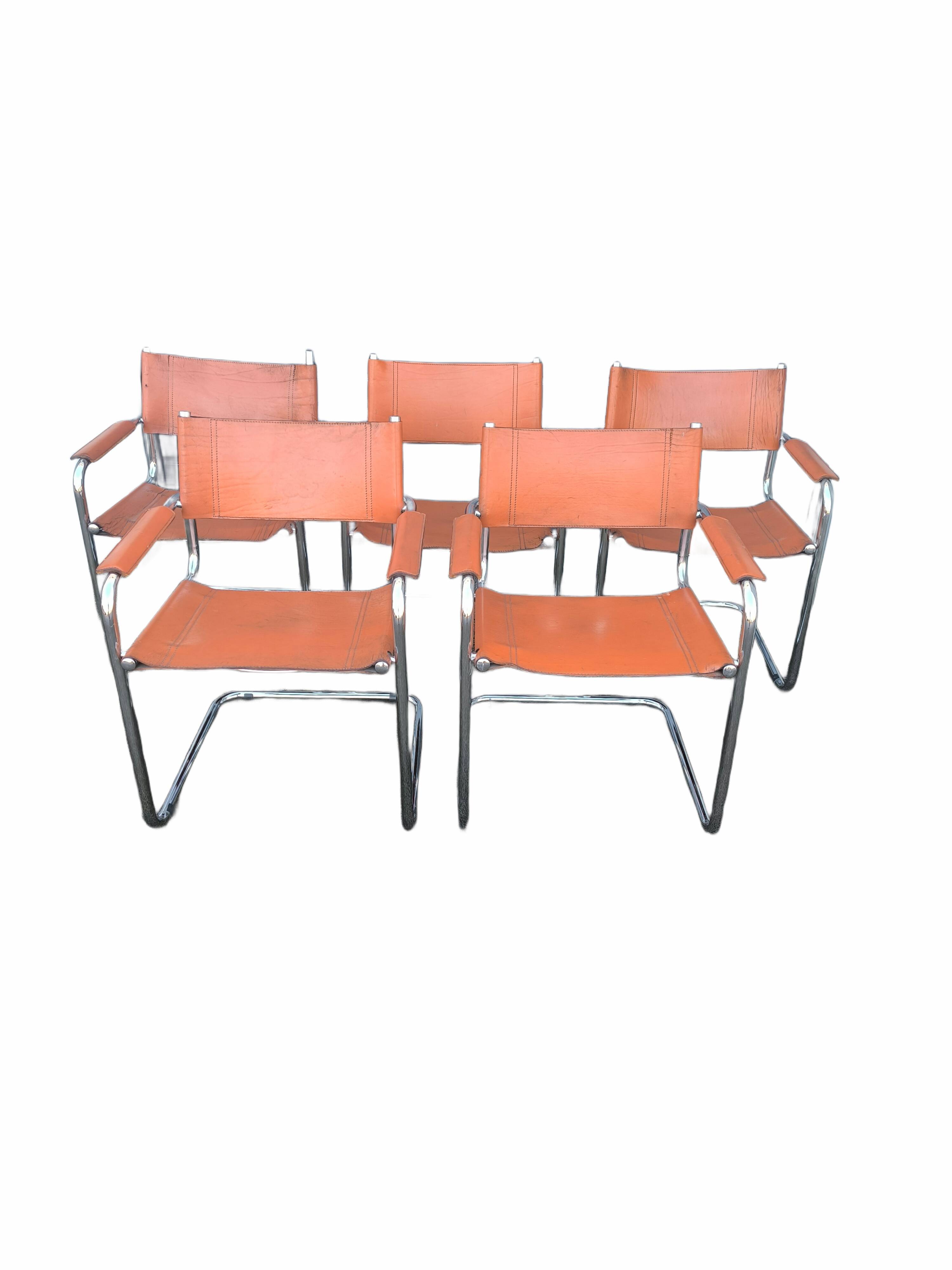 Cantilever chairs in the style of Matteo Grassi