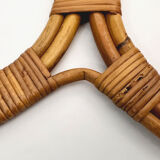 Wall-mounted reed and wicker coat rack by franco albini and franca helg for vittorio bonacina 1958