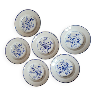 Lot n°2 of 6 K&G Luneville Oeillet soup plates