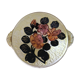 Old plate in ceramic (barbotine pottery) signed vallauris
