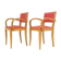 Paire de fauteuils bridge rockabilly 1950