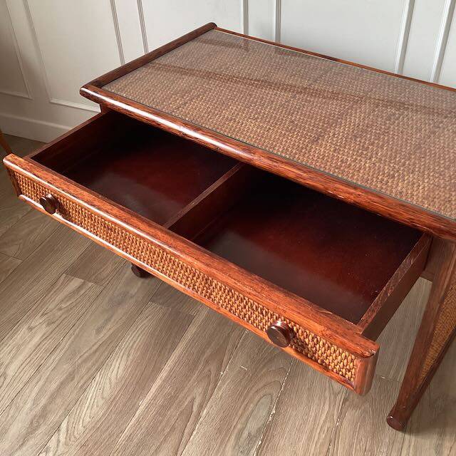 Roche-Bobois rattan desk