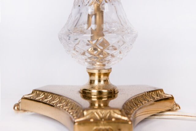 Pair of bronze bedside lamps
