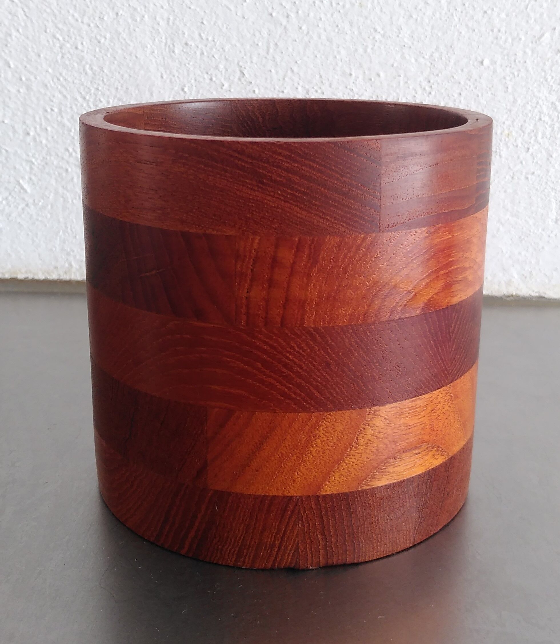 Teak pencil or utensil pot