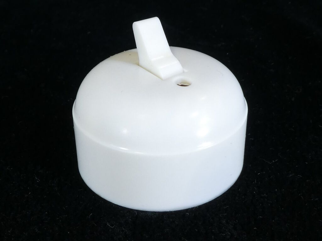 6 Old switches back and forth '' in vintage white plastic