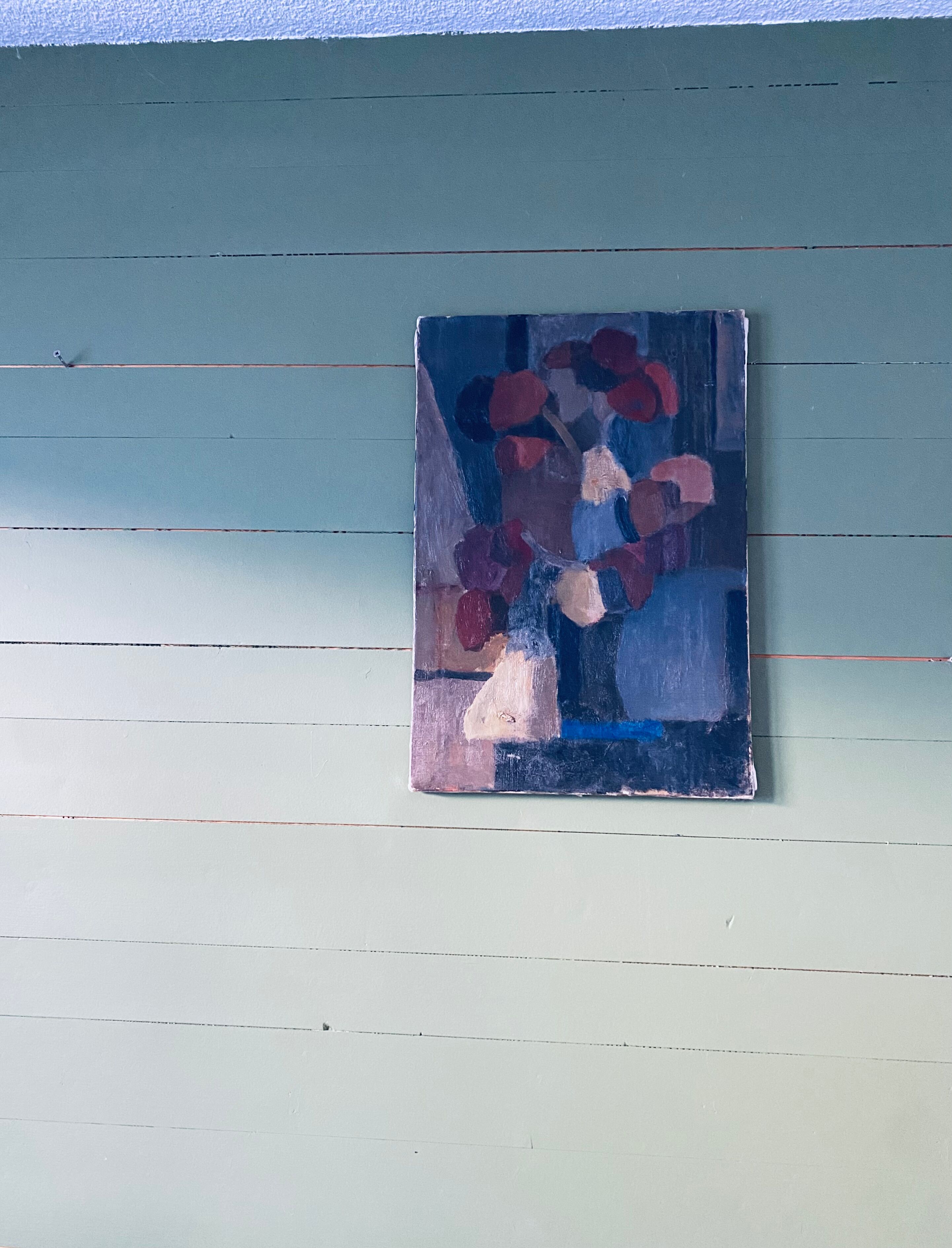 Oil on canvas stylized bouquet