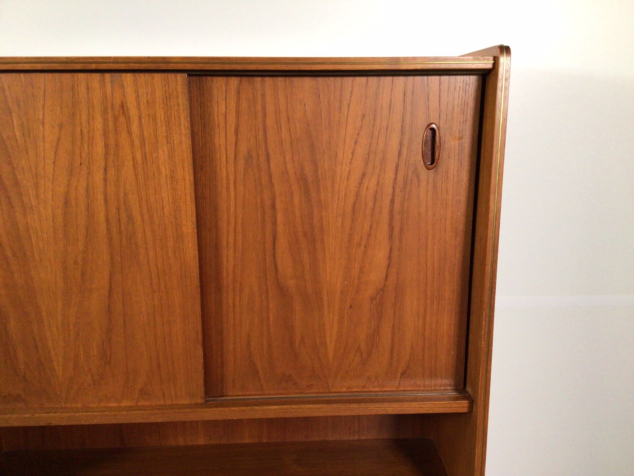 vintage sideboard with drawers and sliding doors