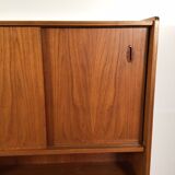 vintage sideboard with drawers and sliding doors