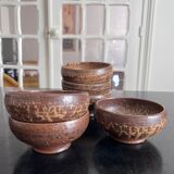 6 bowls in sandstone André Bodin