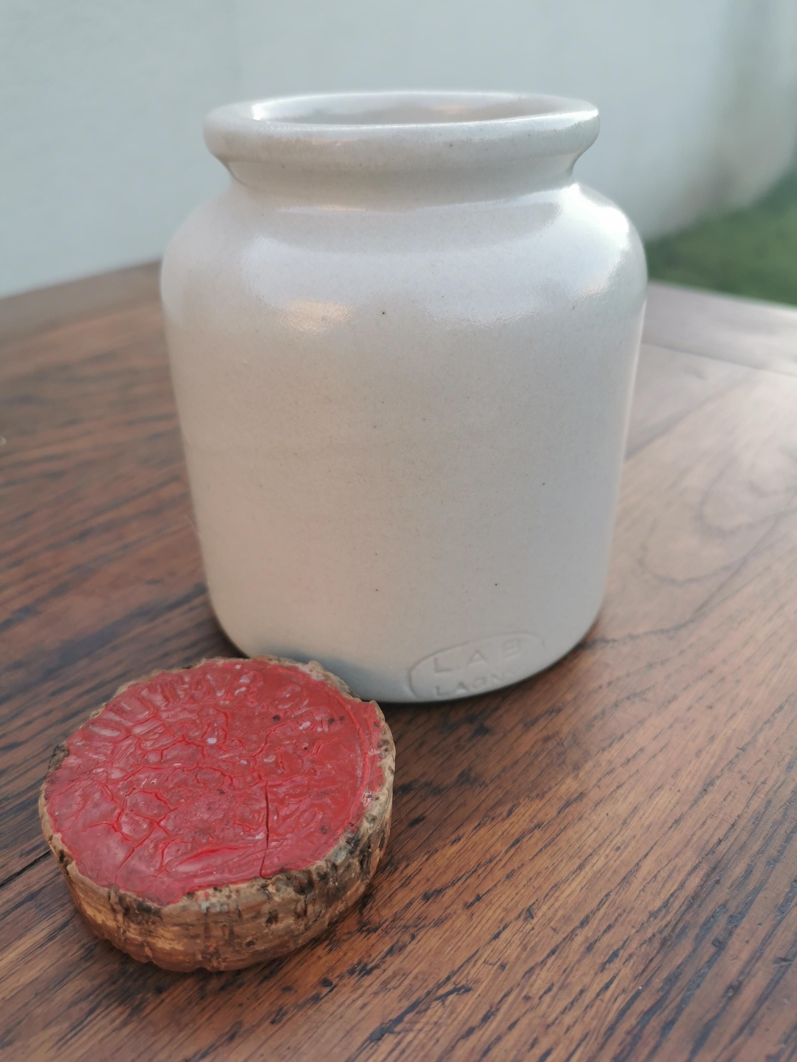 Sandstone mustard pot