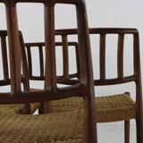 Danish design dining chairs by Niels O. Møller
