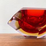 Vintage Italian Sommerso glass candlestick or ashtray