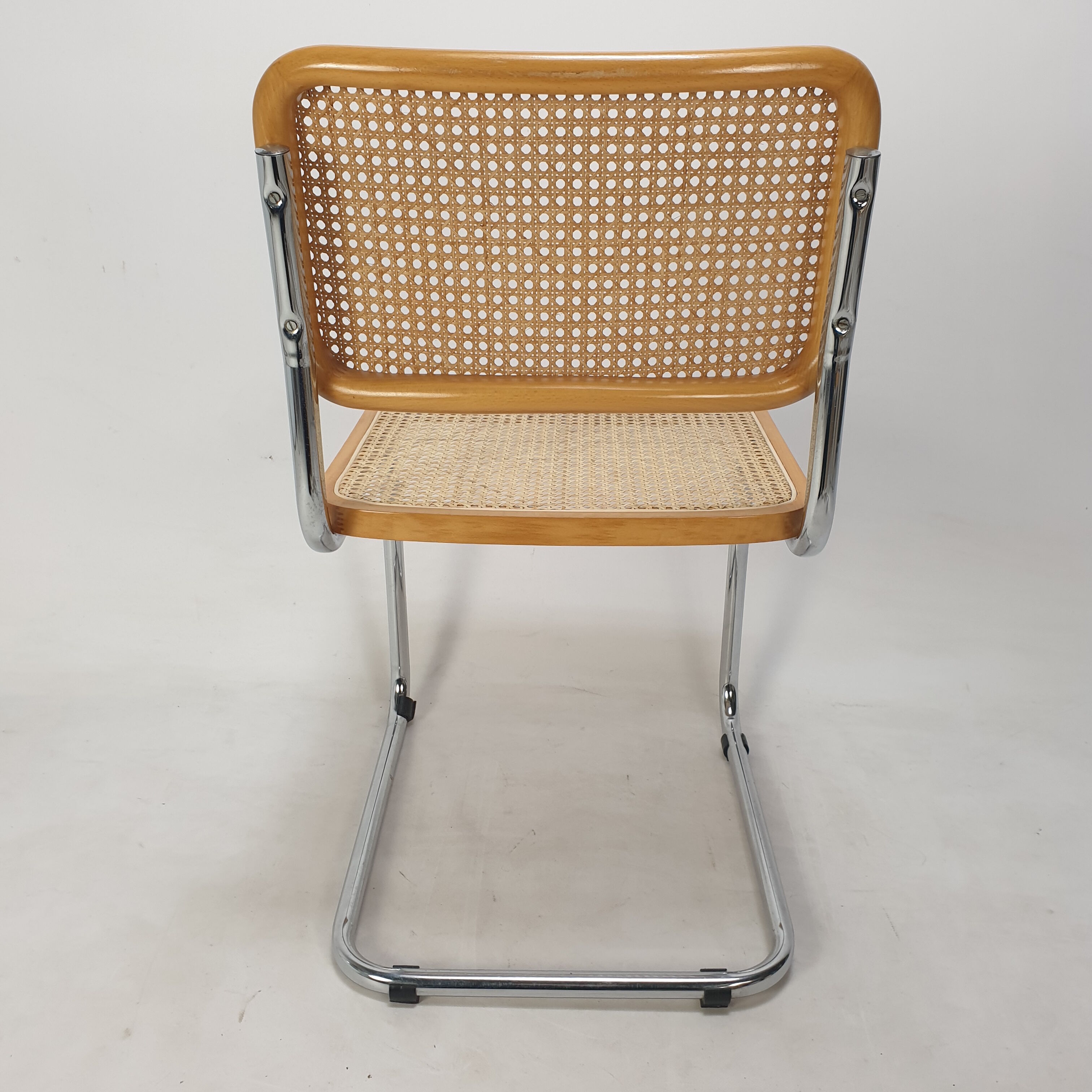 Set of 5 vintage Cesca chairs by Marcel Breuer