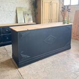 Old counter with black patina