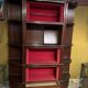 Modular display cabinet in mahogany