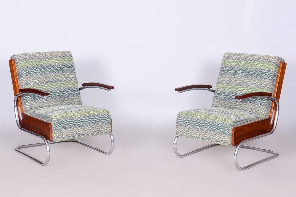 Art Deco Armchair in Beech and Spruce, 1930s