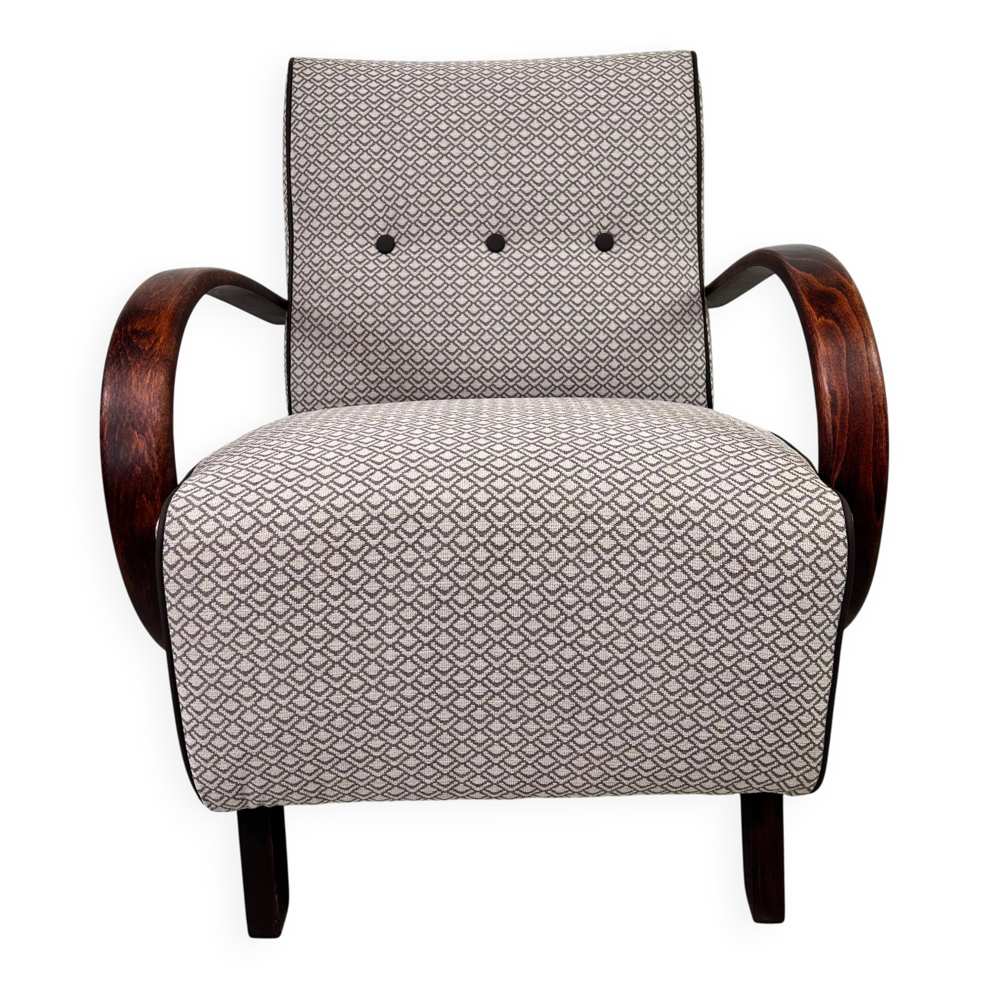 Fauteuil Art déco de Jindřich Halabala pour UP Závody
