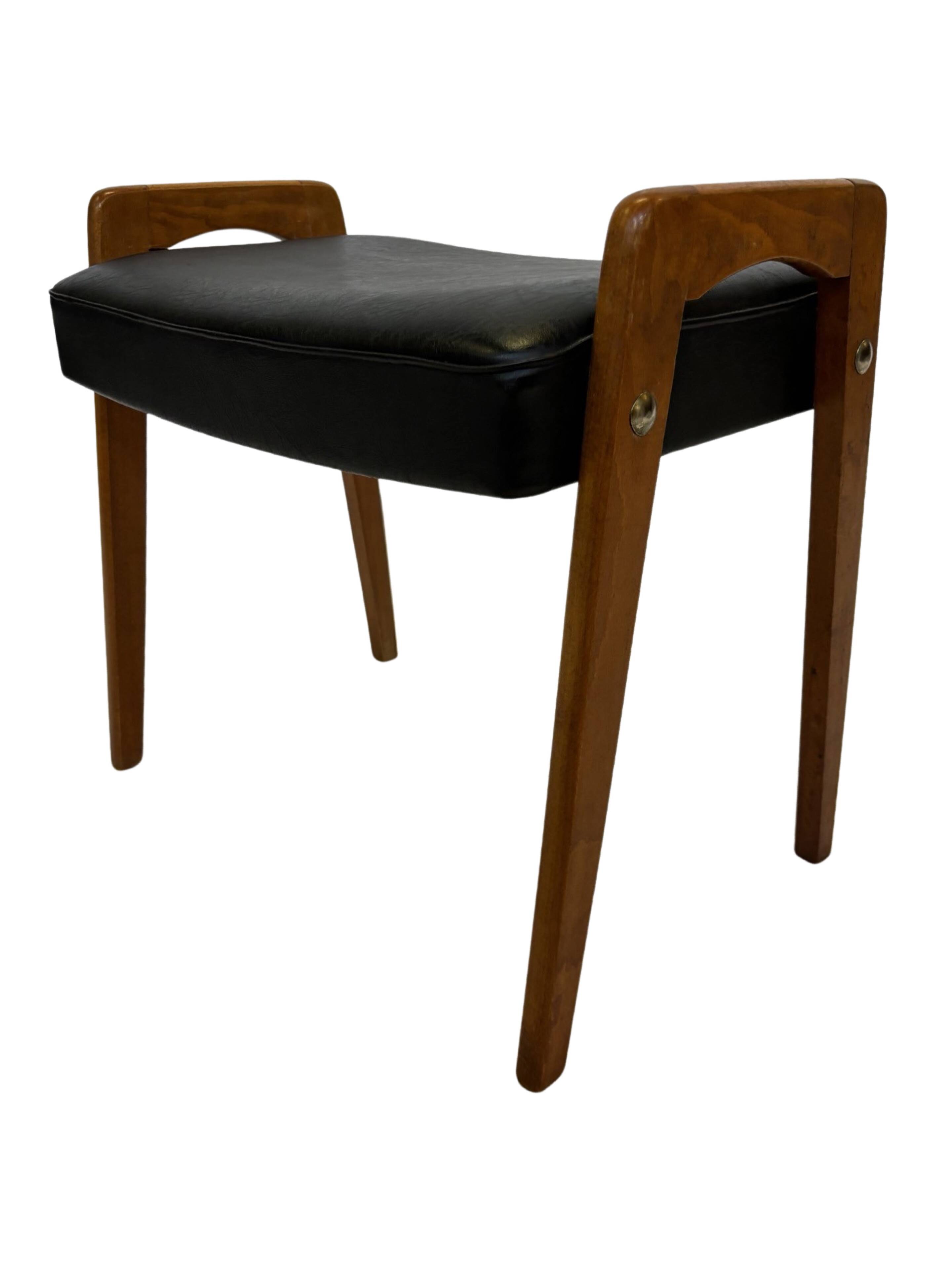 Vintage Footstool Ottoman Danish Design 1960s