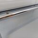 Vintage rectangular coffee table in smoked glass and chrome metal from the 1960s.