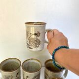 Tasses en grès vintage made in Scotland