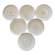 6 glazed terracotta plates 22 cm