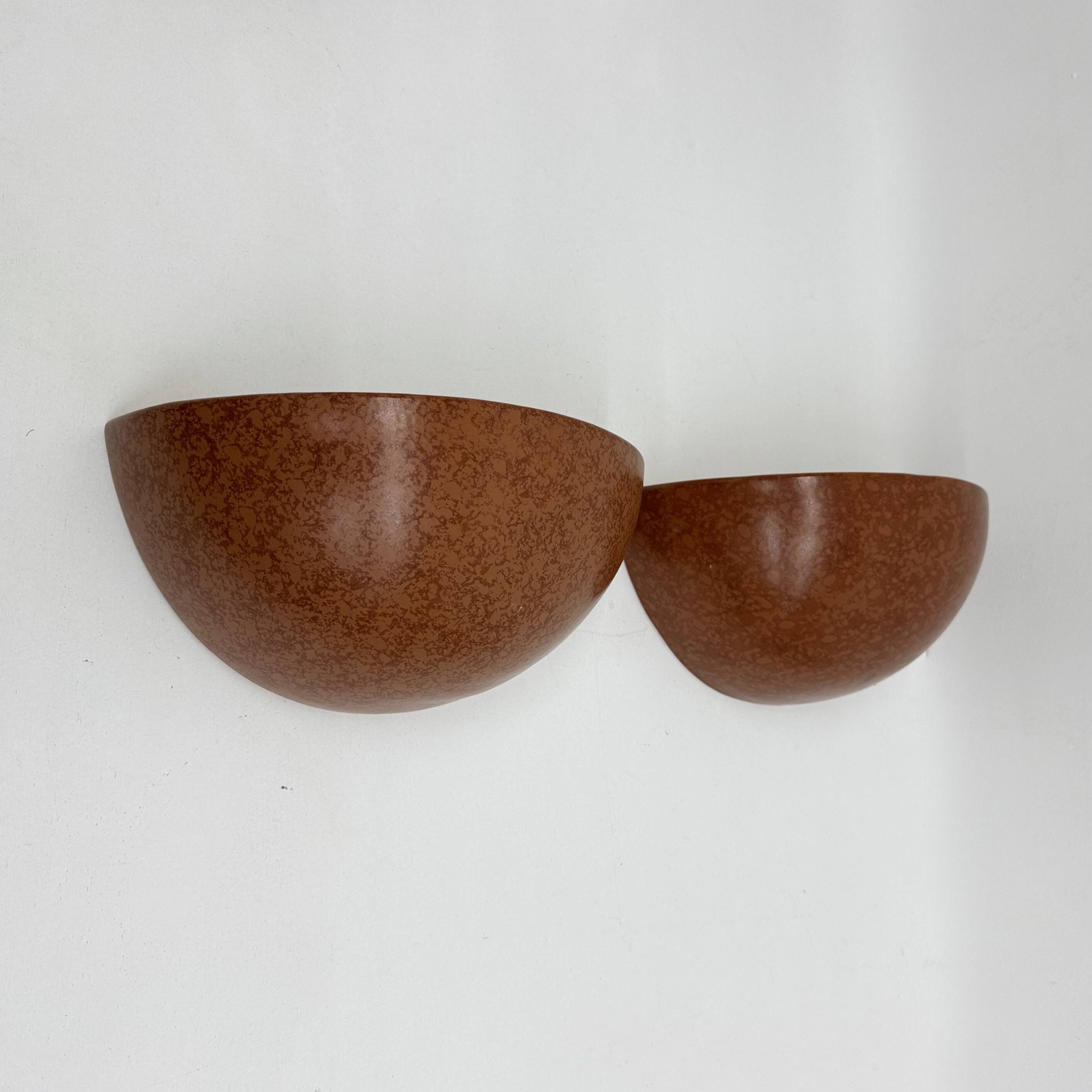 Mid-Century set of 4 ceramic wall lamp sconce , 1970s
