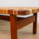 A vintage mid-century Danish Borge Mogensen 5272 rattan coffee table/bench