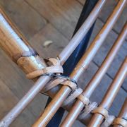 Pair of rattan armchairs