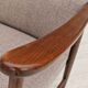1960s, Swedish design, high-back armchair, furniture wool.