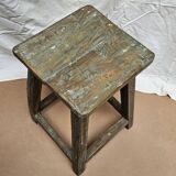 Burmese teak workshop stool
