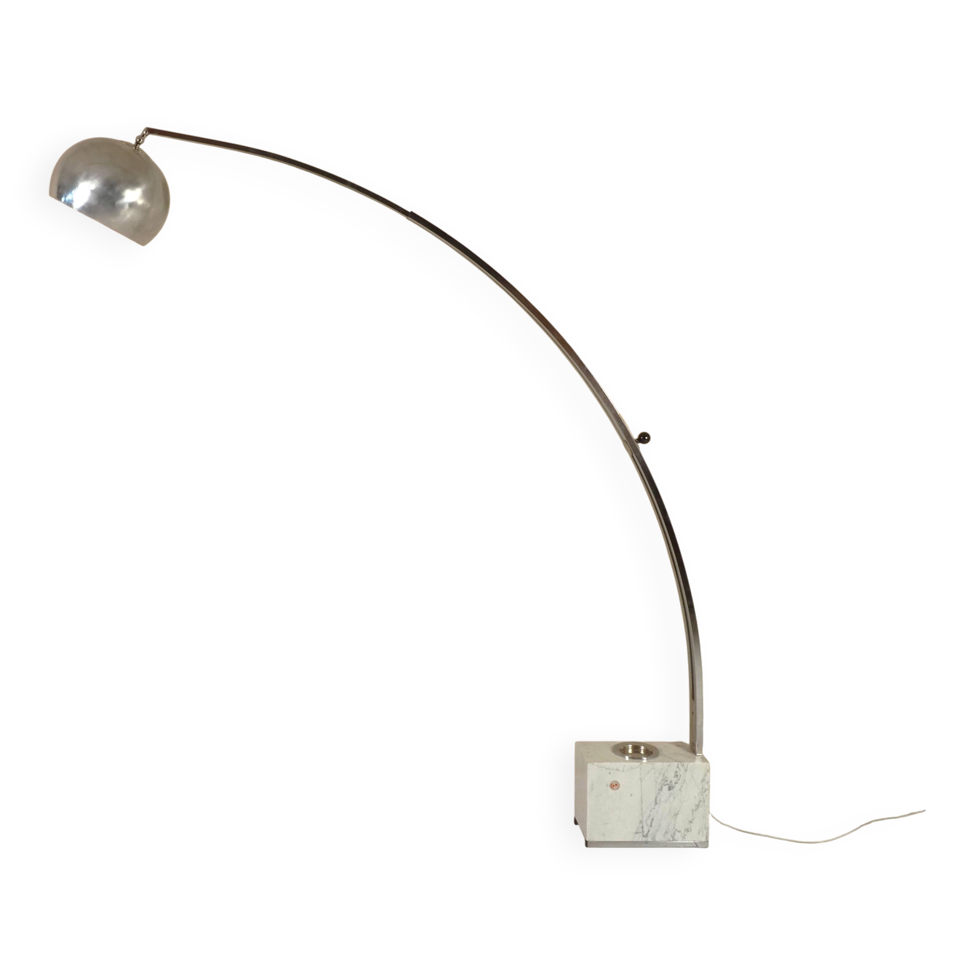 1970s Italian extendable arc floor lamp