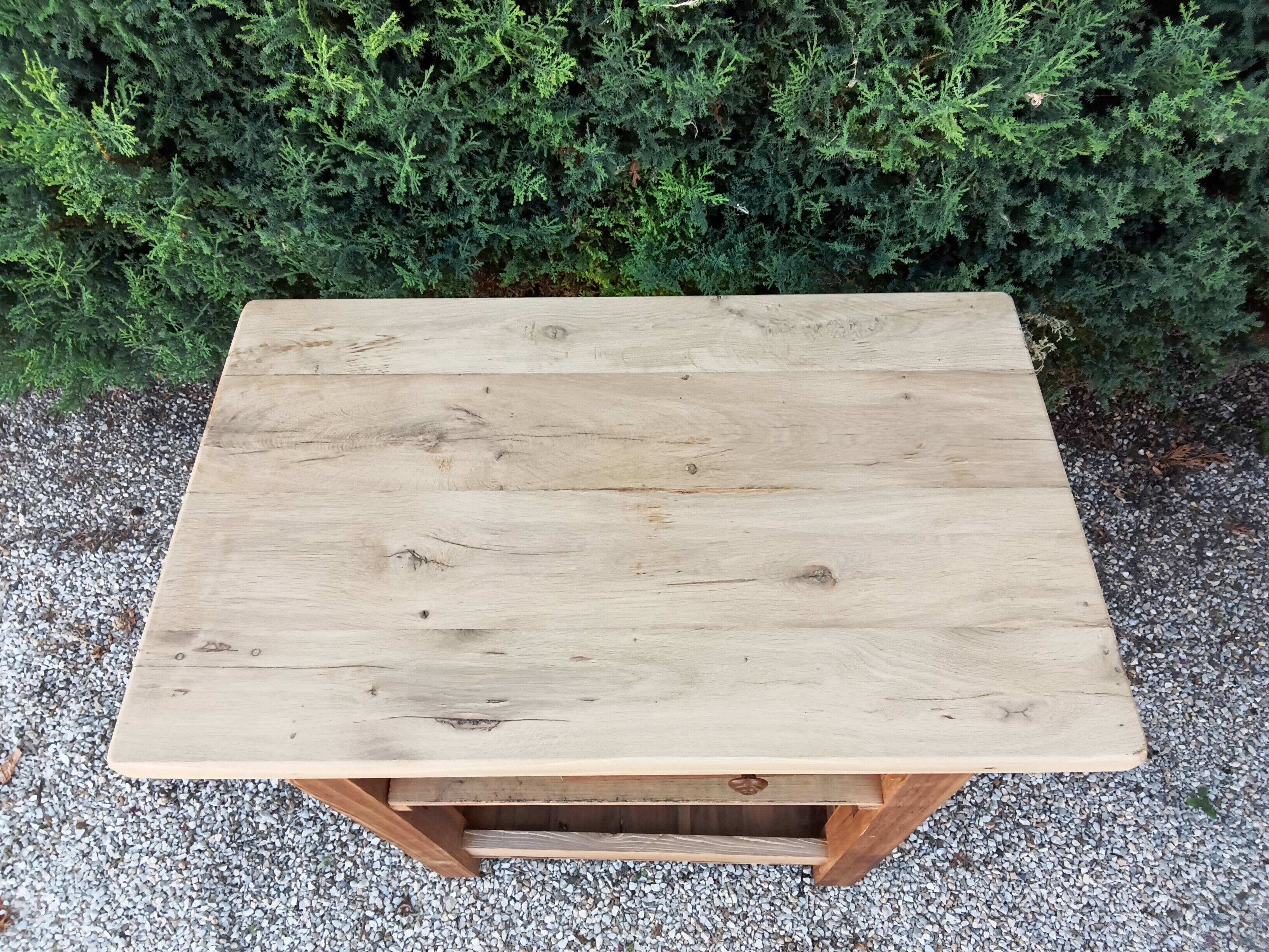 Solid wood table