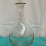 Chiseled crystal carafe stamped belgium