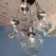 Suspension cascade chrome et verre