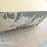 Vintage oak veneer line buffet (2)