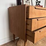 Vintage Scandinavian chest of drawers from the 1960s – 3 drawers – tapered legs