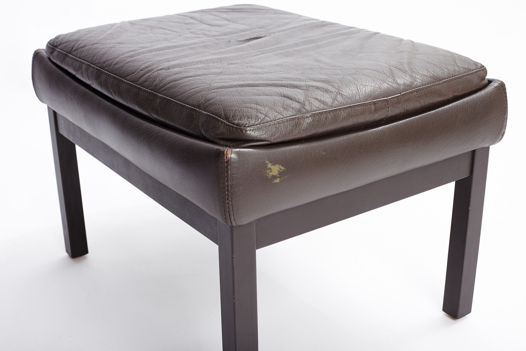 Mid-Century danish highback armchair with footrest