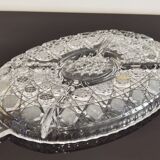 Plat 5 compartiments apéritif en cristal