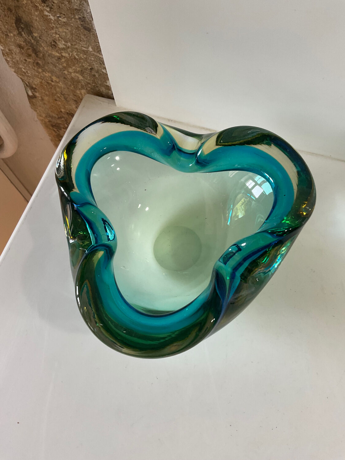 Ashtray vintage murano glass pocket 1950/1970