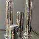 Series 4 HRW Fink Germany candlesticks from the 70s in silver metal