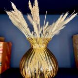 Vase en verre taillé