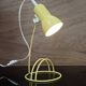 Lampe de bureau vintage jaune 1980