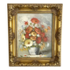 Bouquet painting, oil on framed canvas Sanders