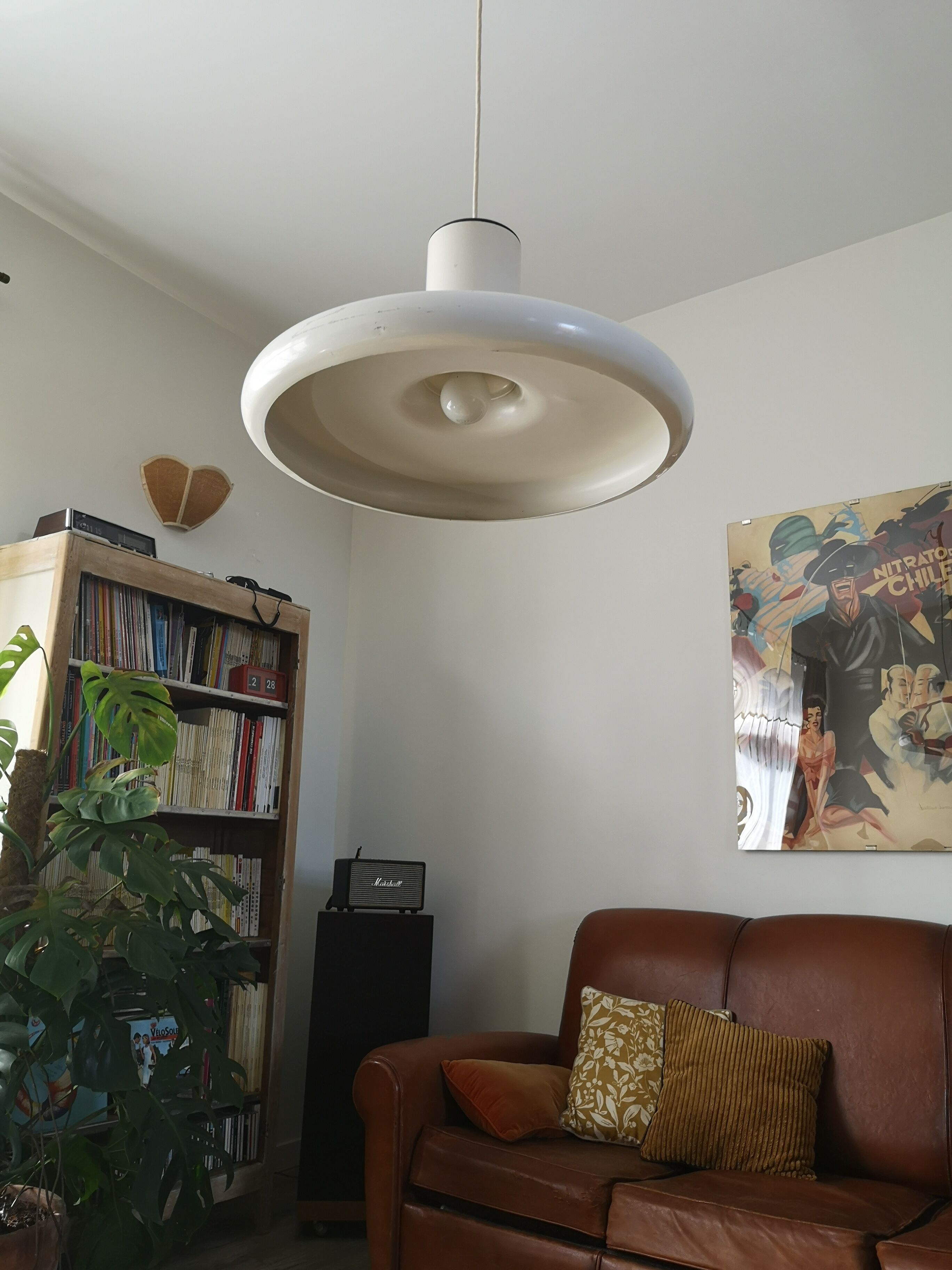 White Lita hanging 60 cm