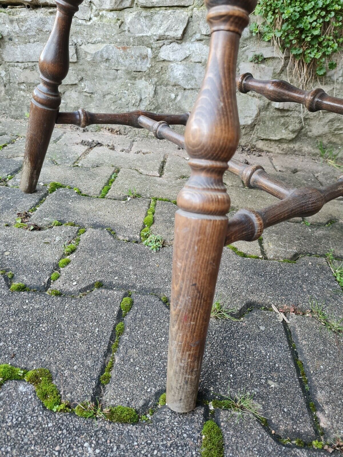 Large format chair turned wood