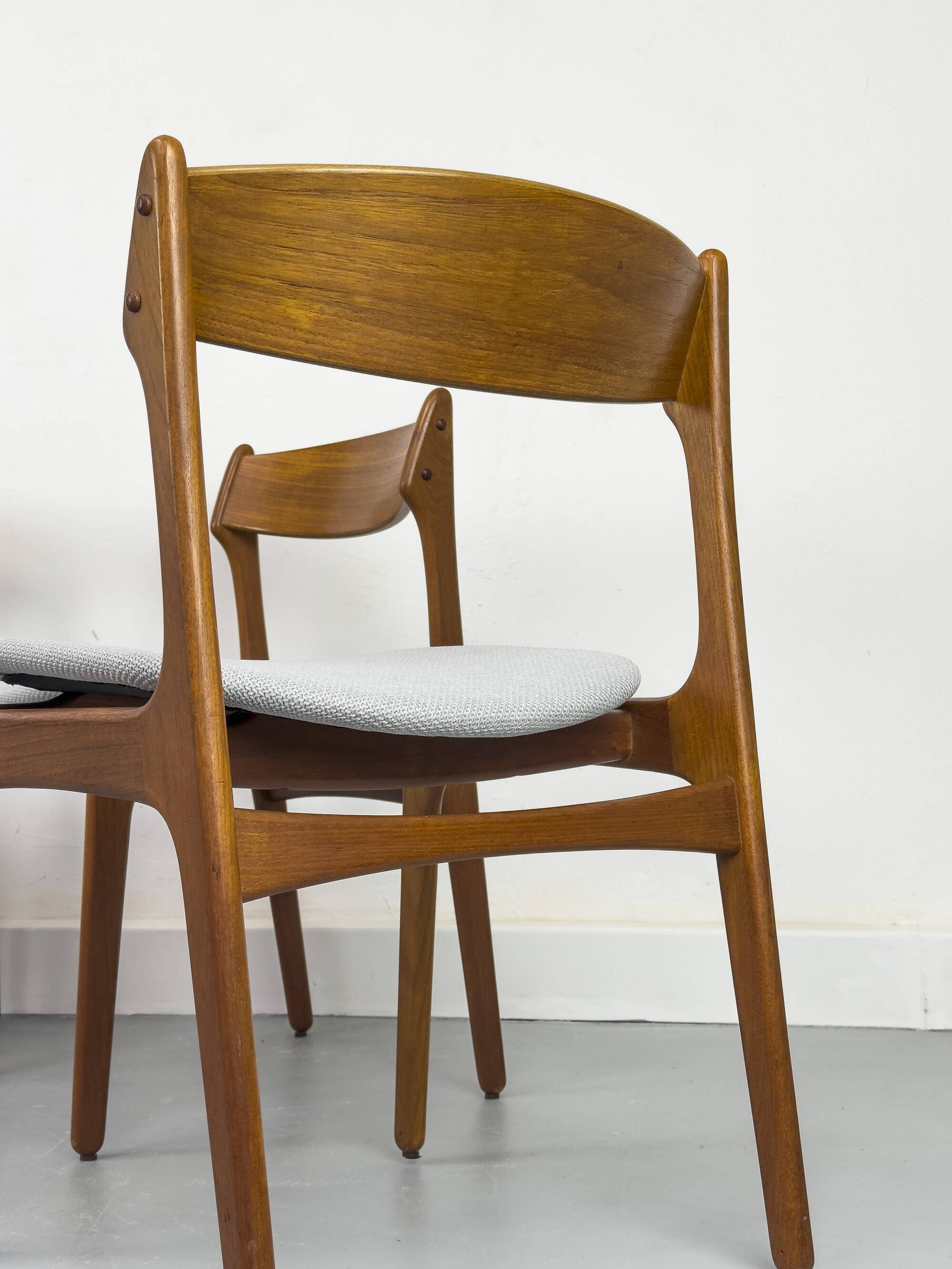 Danish Teak Dining Chairs by Erik Buch for OD Møbler, 1960s, Set of 4