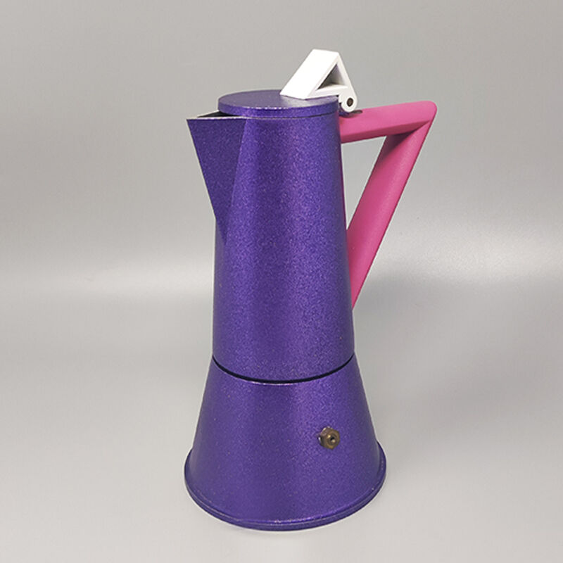 1980s Ettore Sottsass for Lagostina Espresso Maker "Accademia" Series. Made in Italy