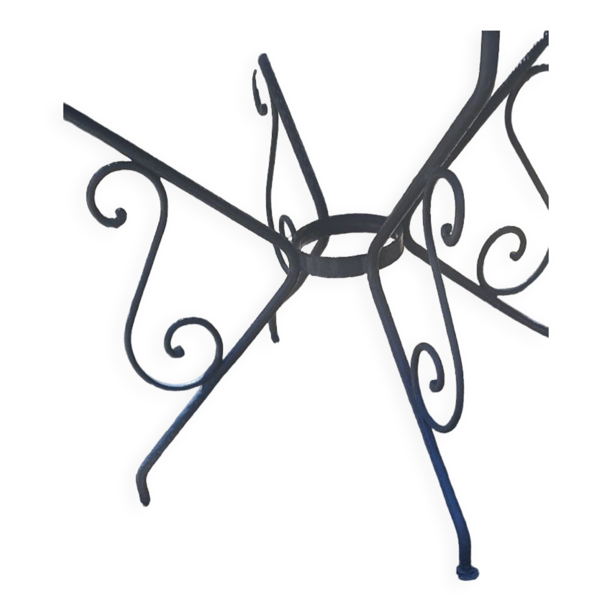 Vintage wrought iron coffee table