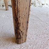 Farmhouse table in raw wood