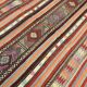 Muticolor Turkish Vintage Kilim Rug, 161x206Cm